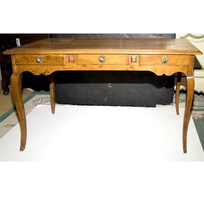Lot 386 - Continental Rococo Style Fruitwood Writing...