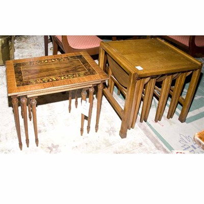 Lot 391 - Set of Three Louis XVI Style Nesting Tables;...
