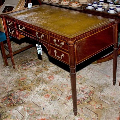 Lot 394 - William IV Style Mahogany Writing Table Height...