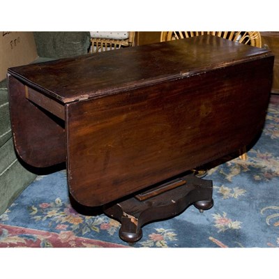 Lot 412 - Classical Style Mahogany Drop-Leaf Dining...
