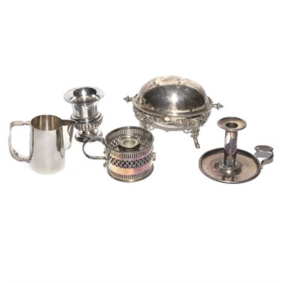 Lot 425 - Group of Silver Plated and Metal Table...
