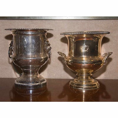 Lot 431 - Group of Three Silver Plated Wine Coolers