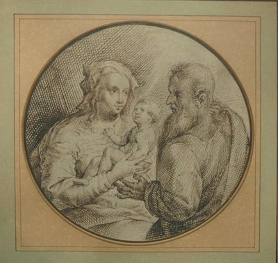 Lot 25 - (i) Follower of Jacob de Gheyn The Holy Family...
