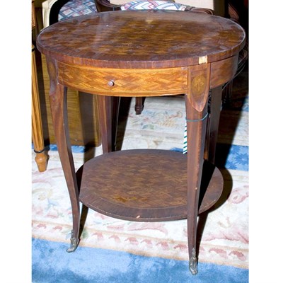 Lot 503 - Transitional Louis XV/XVI Style Mahogany Side...