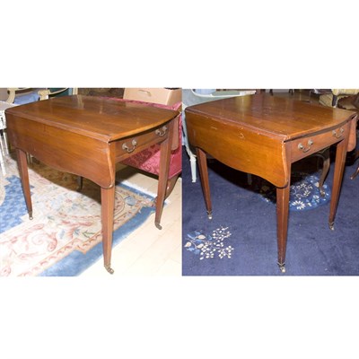 Lot 122 - Pair of Georgian Style Mahogany Pembroke...