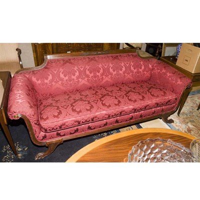 Lot 509 - Classical Mahogany Sofa Length 7 feet.