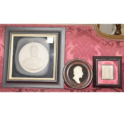 Lot 510 - Group of Framed Portrait Plaques Approximately...