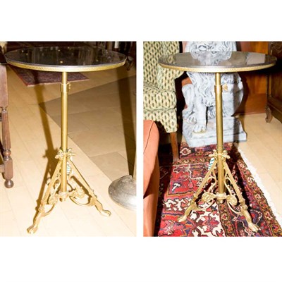 Lot 537 - Pair of Regency Style Marble Top and...