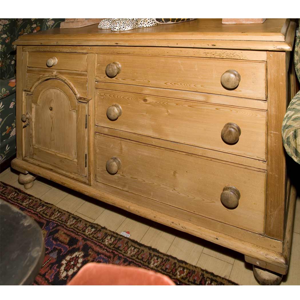Lot 551 - Country Pine Cabinet Height 34 inches, width...