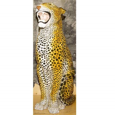 Lot 552 - Ceramic Figure of a Leopard