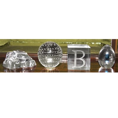 Lot 559 - Group of Glass Paperweights Approximately...