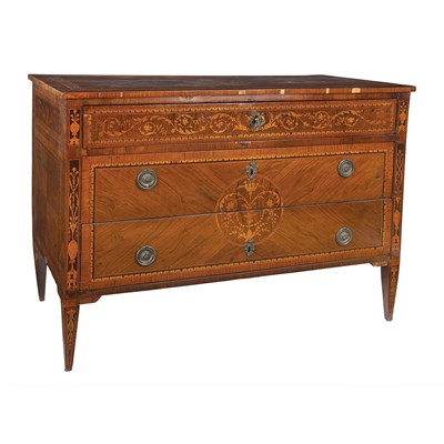 Lot 473 - Northern Italian Neoclassical Walnut,...