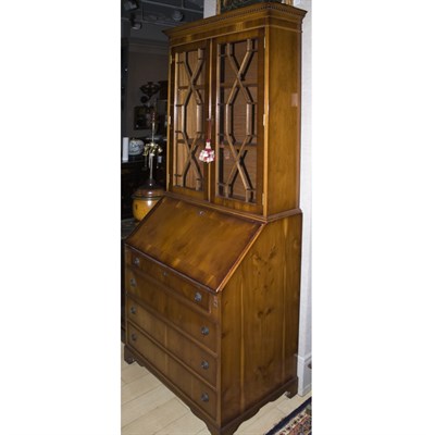 Lot 415 - George II Style Mahogany Secretary Bookcase...