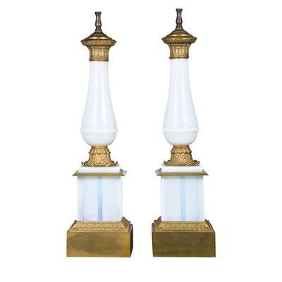 Lot 442 - Pair of Neoclassical Style Gilt-Metal Mounted...