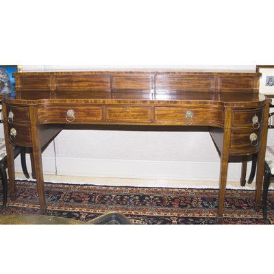 Lot 427 - George III Style Inlaid Mahogany Sideboard...