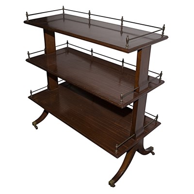 Lot 401 - Regency Style Mahogany Three-Tier Etagere...