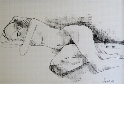 Lot 64 - Jean Jansem French, b. 1920 Sleeping Nude...
