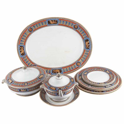 Lot 208 - English Ironstone Dinner Service 19th Century...
