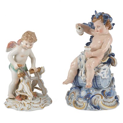Lot 1079D - Two Meissen Porcelain Figures Late 19th/early...