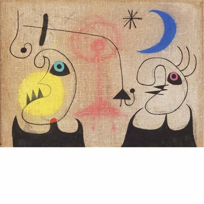 Lot 78 - Joan Miro Spanish, 1893-1983 Femmes devant la...