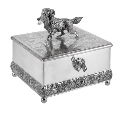 Lot 1079Z - Meriden Silver Plate Co. Trinket Box Late 19th...