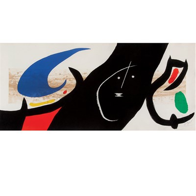 Lot 453 - Joan Miró MAJA NEGRA (D. 577) Color etching,...