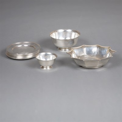Lot 162 - Group of Six Sterling Silver Baskets and Bowls...