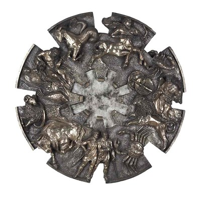 Lot 123 - 20th Century Design Zodiac Mirror Resin with...