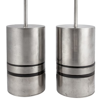 Lot 135 - 20th Century Design Pair of Lamps Polished...