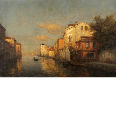 Lot 43 - Antoine Bouvard French, 1913-1972 The Canal -...