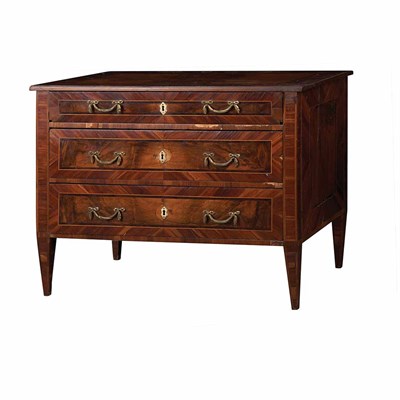 Lot 452 - Northern Italian Neoclassical Walnut and...