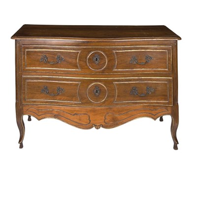 Lot 378 - Provincial Louis XV Style Parcel Gilt Walnut...