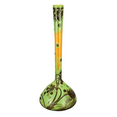 Lot 442 - Galle Acid Etched Cameo Glass Vase Circa 1910...