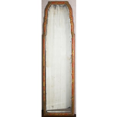 Lot 416 - Queen Anne Style Chinoiserie Decorated Mirror...