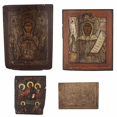 Lot 131 - Group of Three Continental Polychrome...