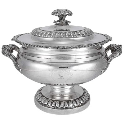 Lot 309 - English Silver Plated Tureen Matthew Boulton,...