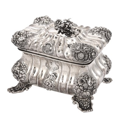 Lot 247 - Austro-Hungarian Silver Sugar Box Of...