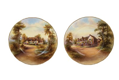 Lot 586 - Set of Twelve Royal Worcester Hand Painted...
