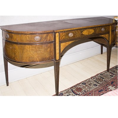 Lot 276 - George III Style Mahogany and Satinwood...