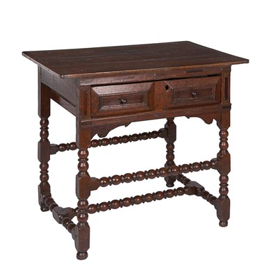 Lot 183 - William and Mary Oak Work Table The...
