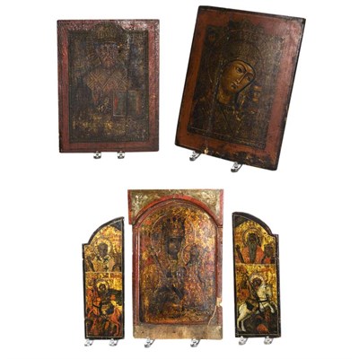 Lot 128 - Group of Three Continental Polychrome...