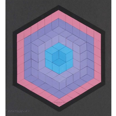 Lot 88 - Victor Vasarely French, 1908-1997 Negyszog-F,...