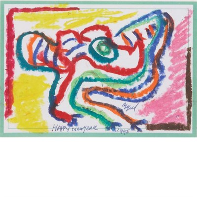 Lot 51 - Karel Appel Dutch, 1921-2006 Untitled, Happy...