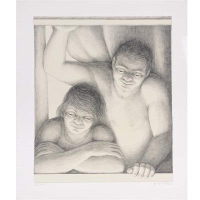 Lot 529 - George Tooker WINDOW Lithograph printed in...