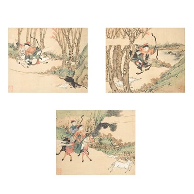Lot 392 - Chinese School Late 19th century Set of twelve...