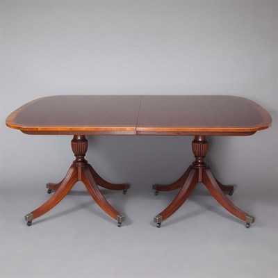 Lot 405 - George III Style Mahogany Double-Pedestal...