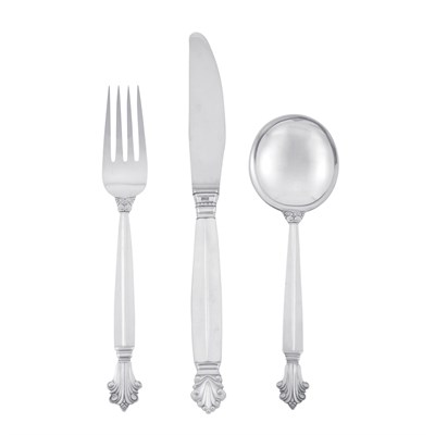 Lot 255 - Georg Jensen Sterling Silver Flatware Service...