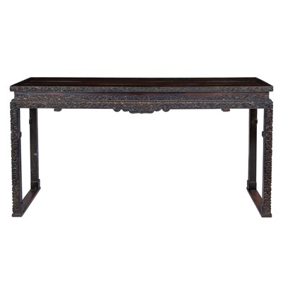 Lot 364A - Imperial Chinese Zitan Side Table 18th Century...