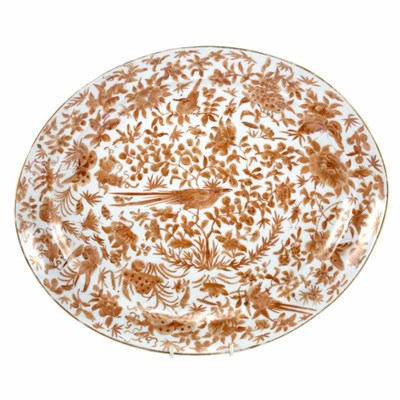 Lot 249 - Chinese Export Orange Sacred Bird and...