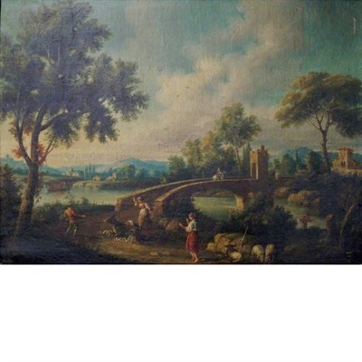 Lot 48 - Italian School 18th Century A Roadside...